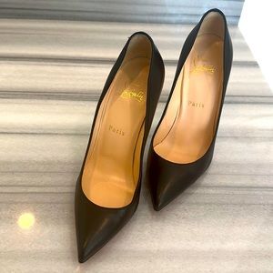 Beautiful and timeless Christian Louboutin 4” heels.  Worn for a couple of hours